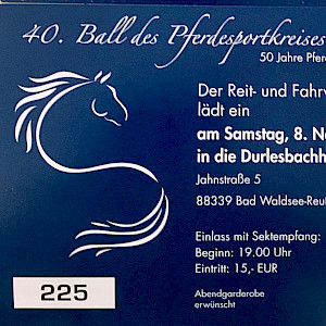 🐴🥂 PSKO Oberschwaben - Die Karten für den Ball 2025 in Reute sind da! 🐴🥂