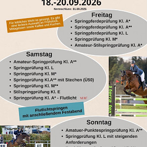 🌟RFV Krumbach schreibt das erste Mal ein S*-Springen mit Stechen aus!